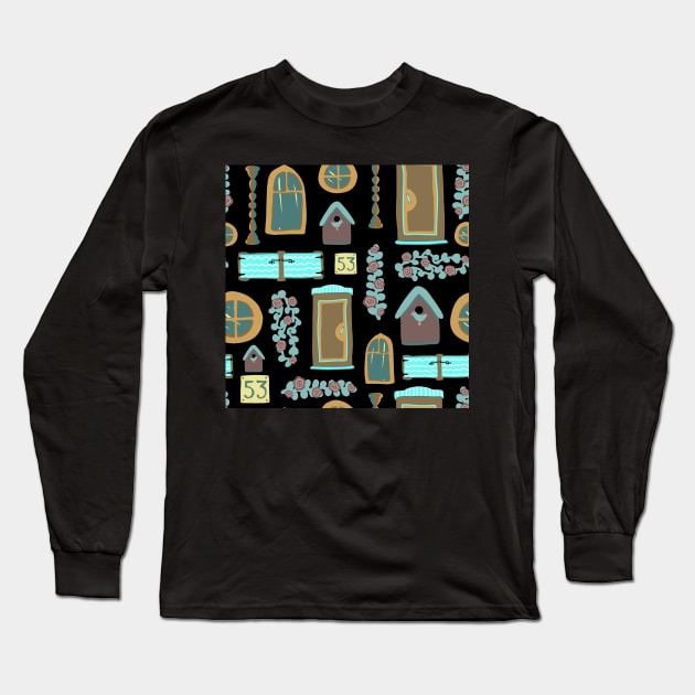 Building a House Long Sleeve T-Shirt by Amalus-files